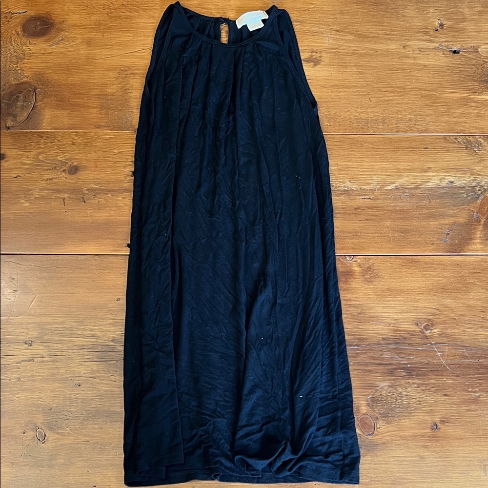 Michael Kors Sleeveless Black Midi Dress